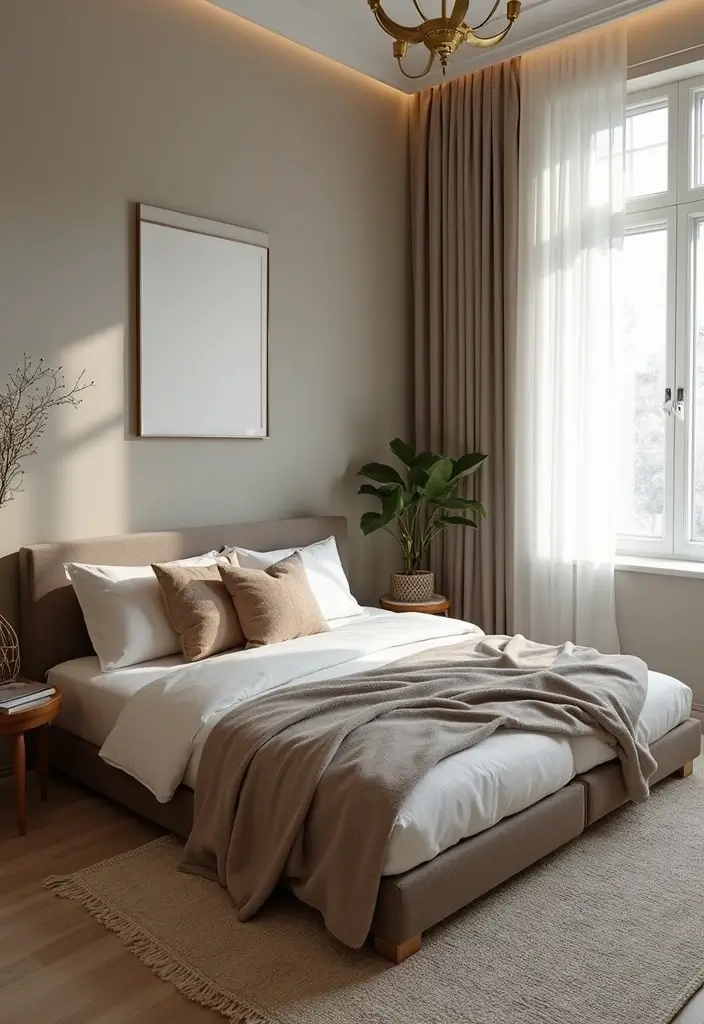 30 Bedroom Ideas with TV That Balance Relaxation & Design - 21. Sofa Bed Setup