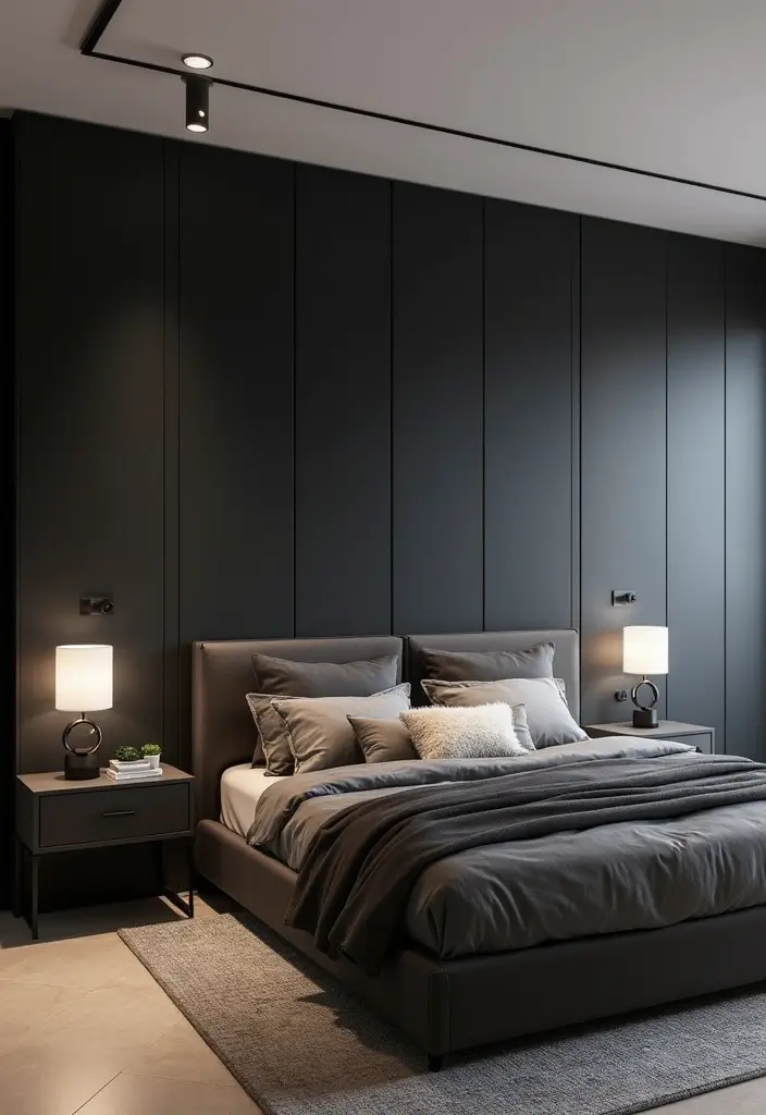 30 Black Aesthetic Bedroom Ideas That Are Sleek and Stylish - 14. Functional Storage Solutions
