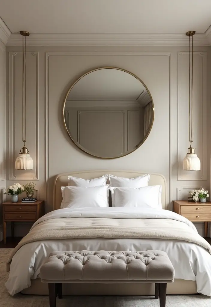 30 Black Aesthetic Bedroom Ideas That Are Sleek and Stylish - 20. Elegant Mirrors