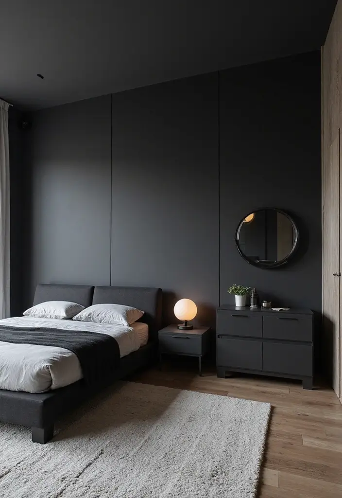 30 Black Aesthetic Bedroom Ideas That Are Sleek and Stylish - 30. Modular Furniture