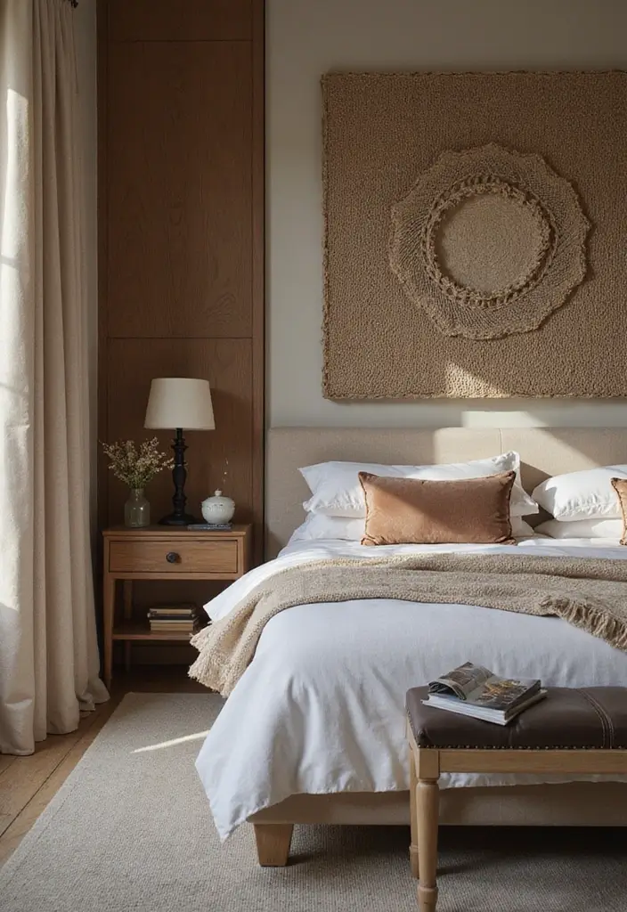 30 Black Aesthetic Bedroom Ideas That Are Sleek and Stylish - 5. Textured Accents