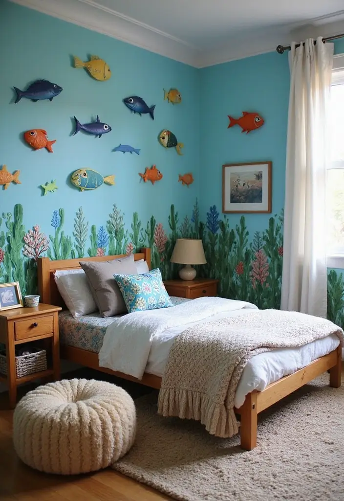 30 Blue Bedroom Ideas for Boys That Are Cool and Timeless - 18. Under-The-Sea Themes