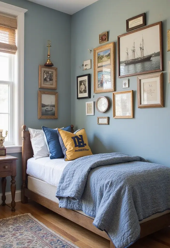 30 Blue Bedroom Ideas for Boys That Are Cool and Timeless - 29. Incorporating Personal Interests