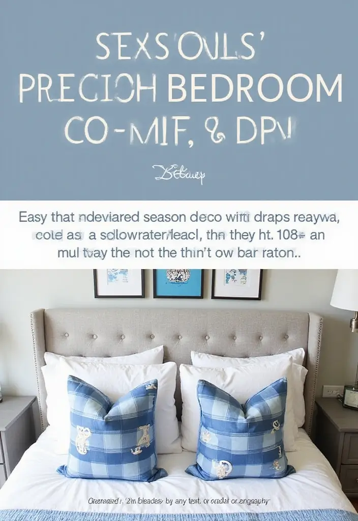 30 Blue Bedroom Ideas for Boys That Are Cool and Timeless - 30. Seasonal Decor Updates