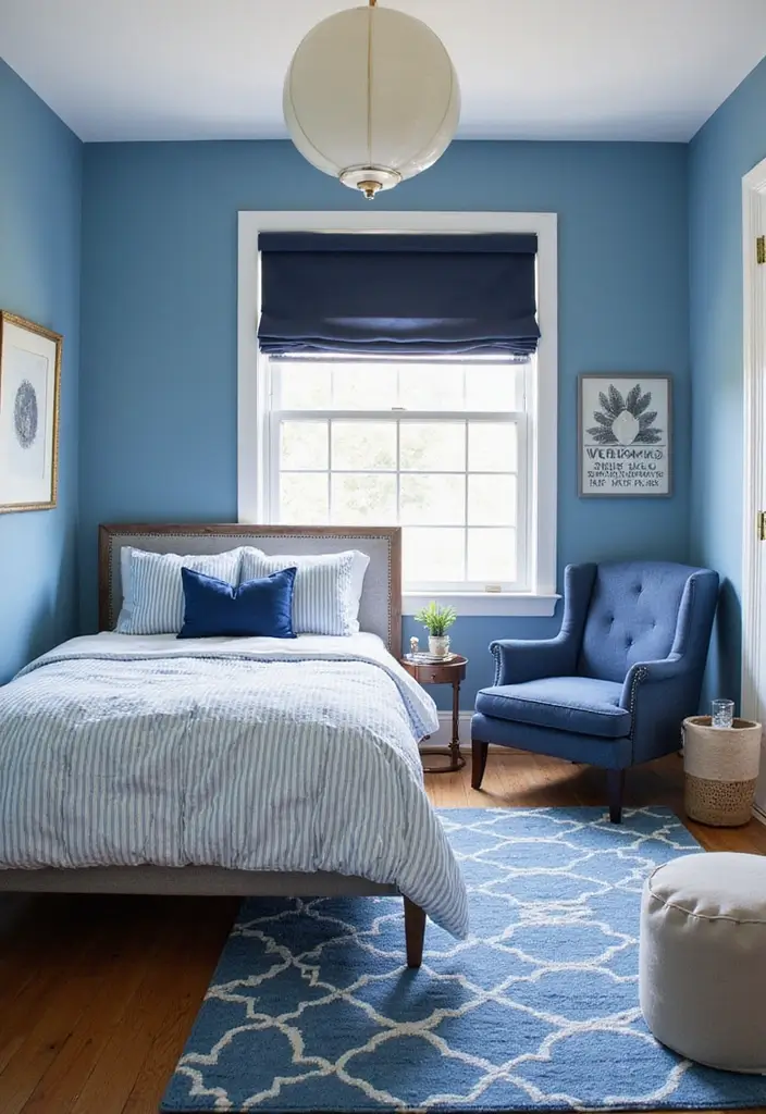 30 Blue Bedroom Ideas for Boys That Are Cool and Timeless - 5. Timeless Blue Color Schemes