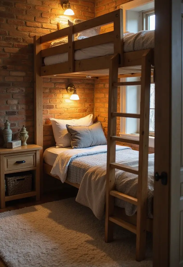 30 Boys Bedroom Ideas with Bunk Beds That Save Space in Style - 15. Cozy Reading Nooks Under Bunks