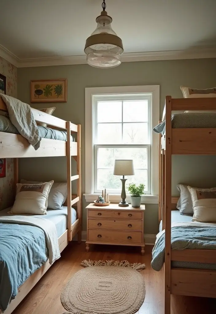 30 Boys Bedroom Ideas with Bunk Beds That Save Space in Style - 19. Vintage-Inspired Bunk Beds