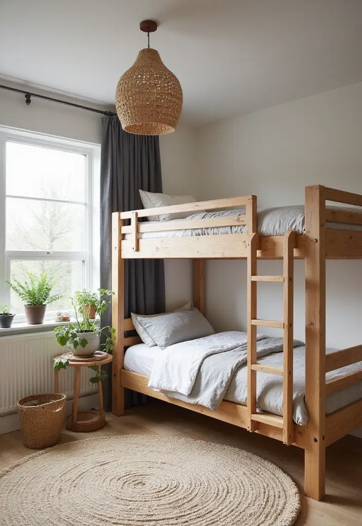 30 Boys Bedroom Ideas with Bunk Beds That Save Space in Style - 8. Eco-Friendly Materials