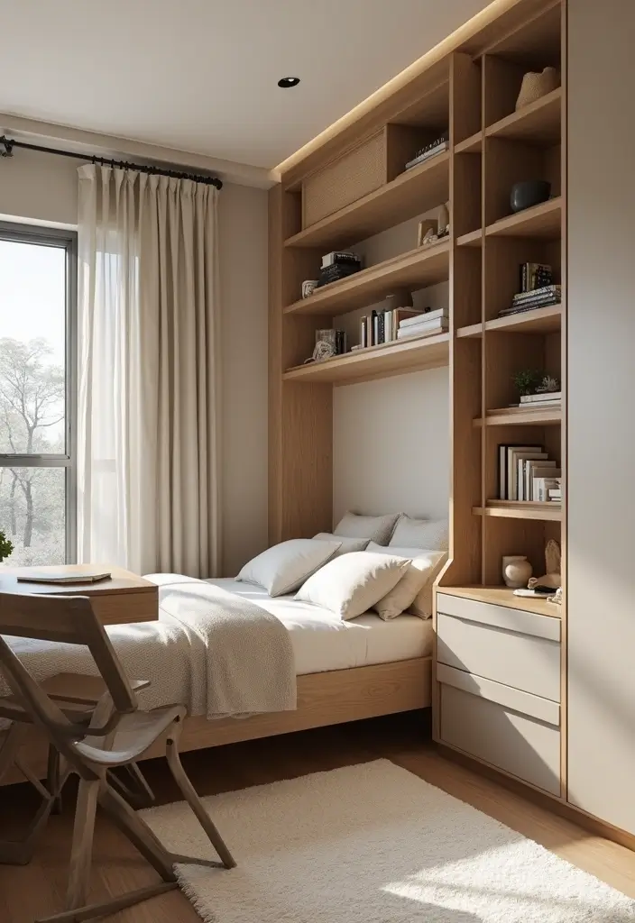 30 Cute Bedroom Ideas Aesthetic That Feel Perfect - 12. Functional Furniture