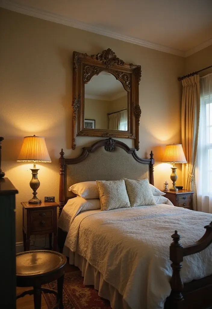 30 Cute Bedroom Ideas Aesthetic That Feel Perfect - 9. Vintage Accents