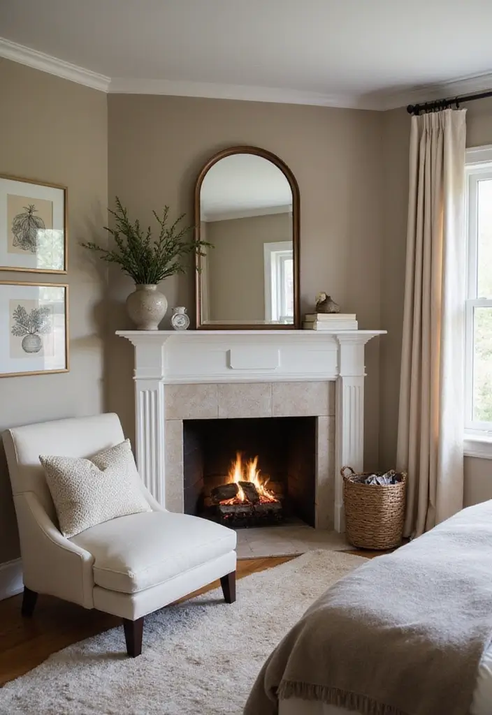 30 Fireplace in Bedroom Ideas That Add Warmth & Romance - 4. Corner Fireplace
