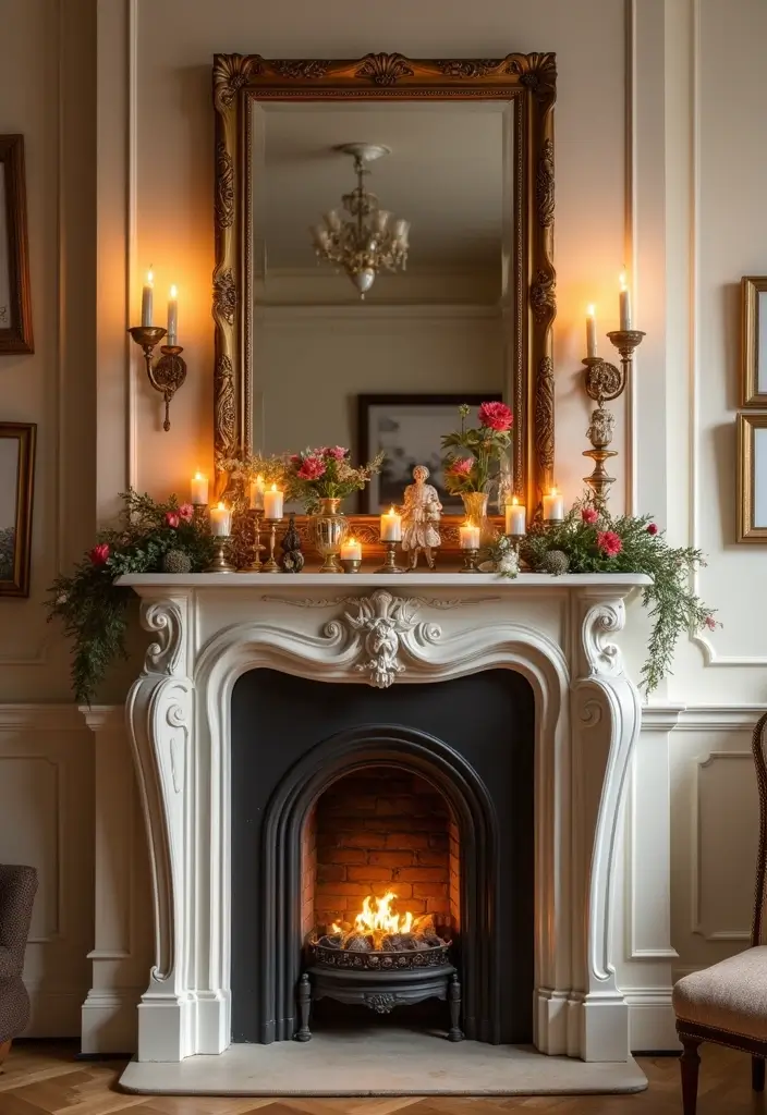 30 Fireplace in Bedroom Ideas That Add Warmth & Romance - 7. Elegant Mantel Decor