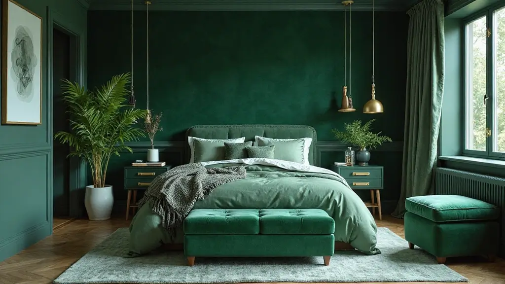 30 Green Velvet Bedroom Ideas That Feel Luxurious and Bold