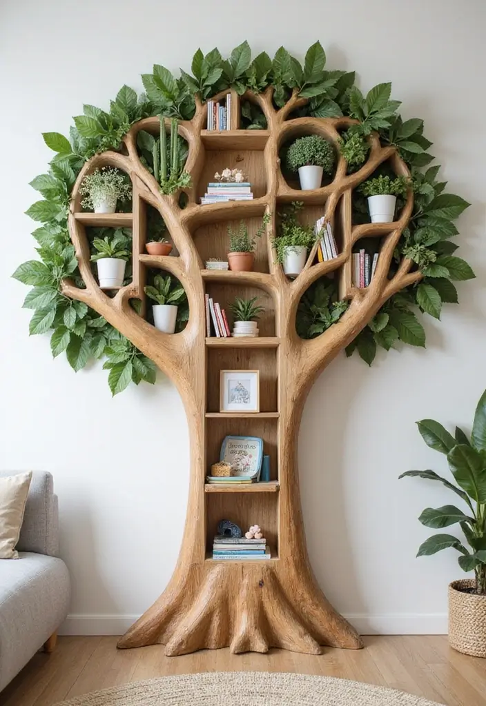 30 Kids Bedroom Shelving Ideas That Keep Things Cute & Organized - 11. Artistic Bookshelves