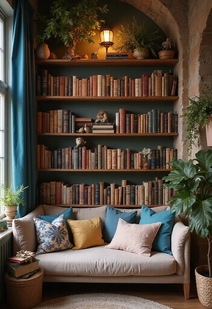 30 Kids Bedroom Shelving Ideas That Keep Things Cute & Organized - 5. Themed Book Nooks