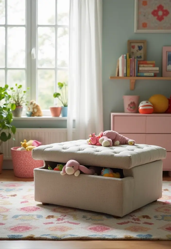 30 Kids Bedroom Shelving Ideas That Keep Things Cute & Organized - 8. Multi-Purpose Furniture