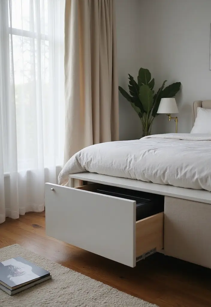 30 Mini Fridge in Bedroom Ideas That Are Smart & Stylish - 4. Stylish Drawer Mini Fridge