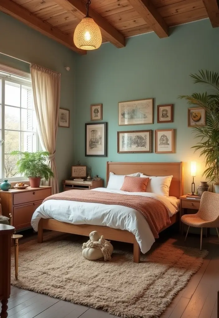 30 Preteen Boys Bedroom Ideas That Balance Fun & Function - 26. Charming Vintage: A Retro-Themed Room