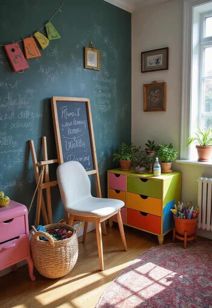 30 Preteen Boys Bedroom Ideas That Balance Fun & Function - 6. Creative Corner: An Art-Inspired Space