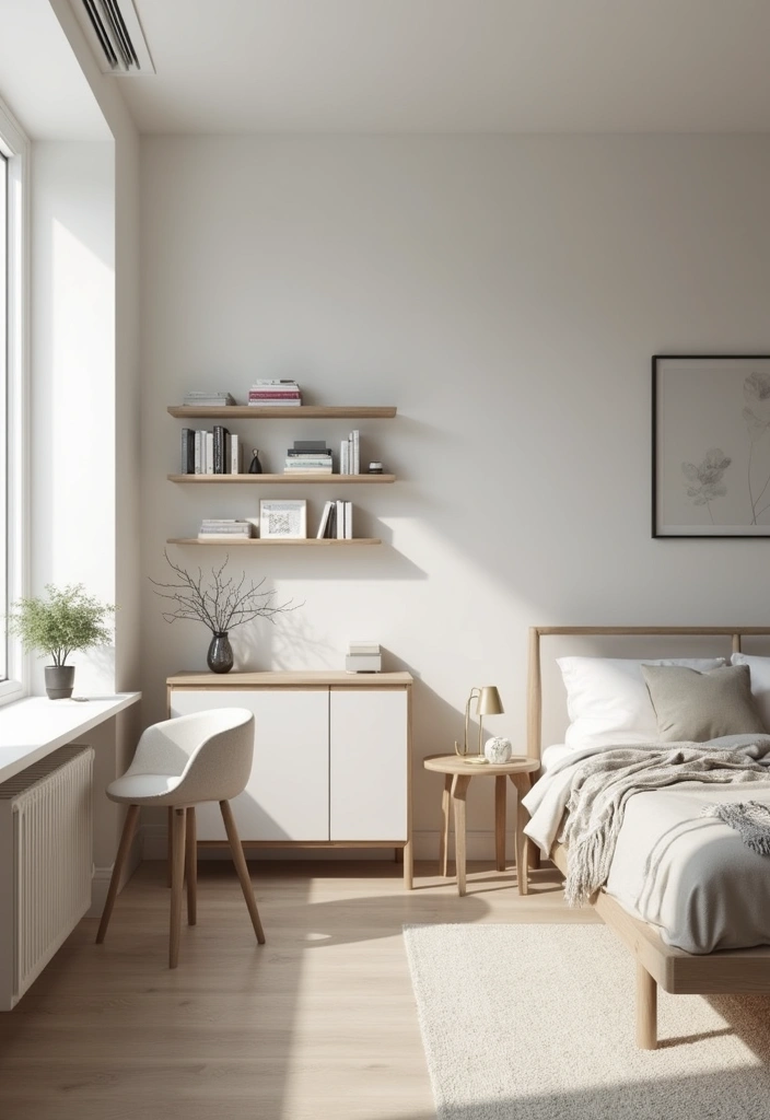 30 Preteen Boys Bedroom Ideas That Balance Fun & Function - 9. Minimalist Masterpiece: A Sleek Modern Room