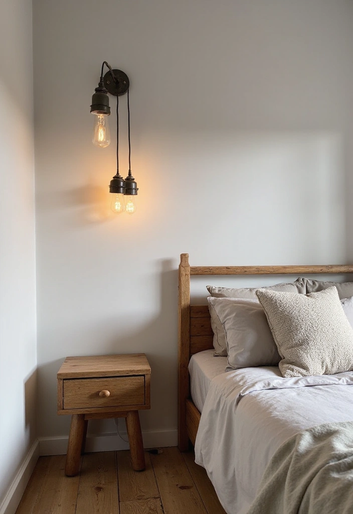 30 Wall Lamps Bedroom Ideas That Add Mood Lighting - 1. Chic Industrial Style