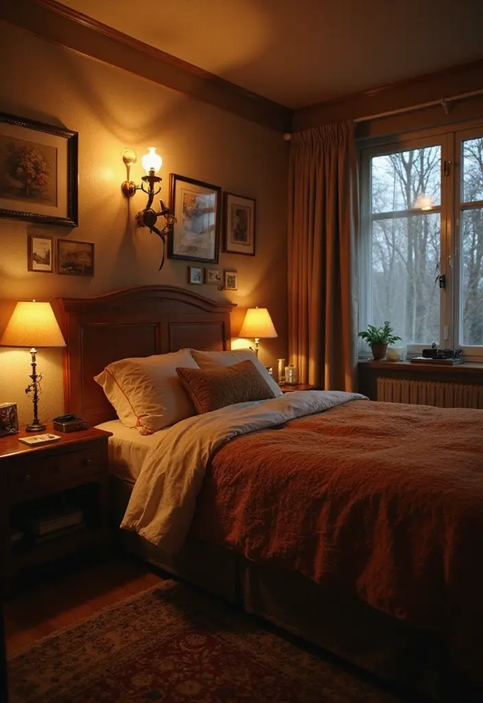 30 Wall Lamps Bedroom Ideas That Add Mood Lighting - 25. Vintage Film Projector Lamps