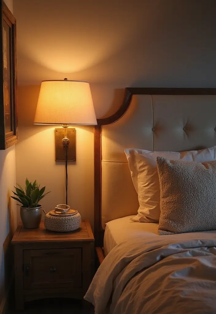 30 Wall Lamps Bedroom Ideas That Add Mood Lighting - 6. Soft Fabric Shades