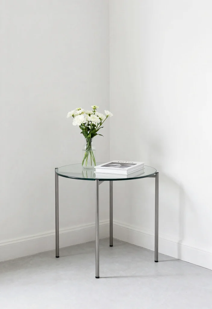 15 Corner Table Decor Living Room Ideas Small Styled Touch - 1. Minimalist Marvel 1