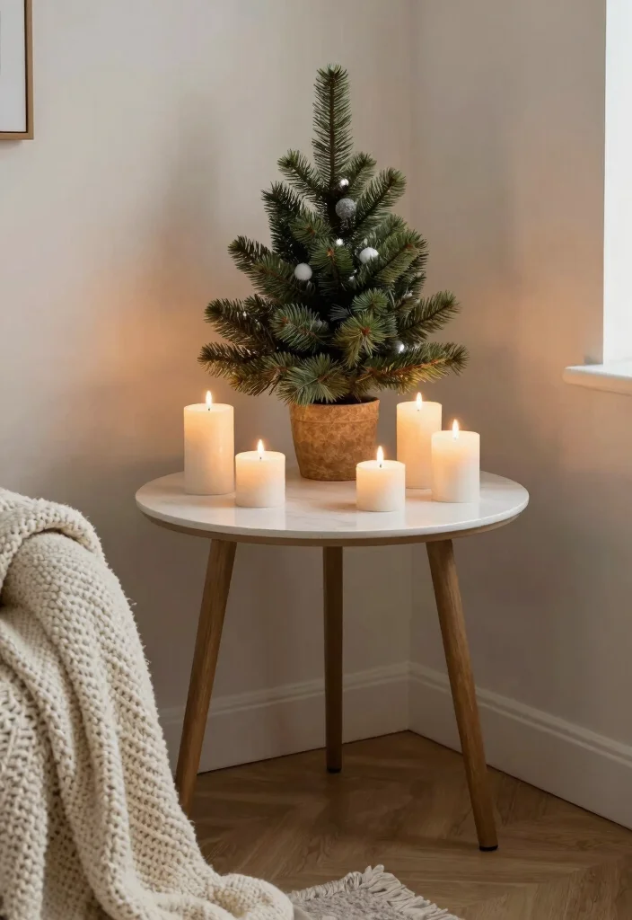 15 Corner Table Decor Living Room Ideas Small Styled Touch - 10. Seasonal Decor 1