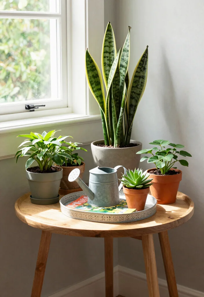 15 Corner Table Decor Living Room Ideas Small Styled Touch - 4. Greenery and Nature 1