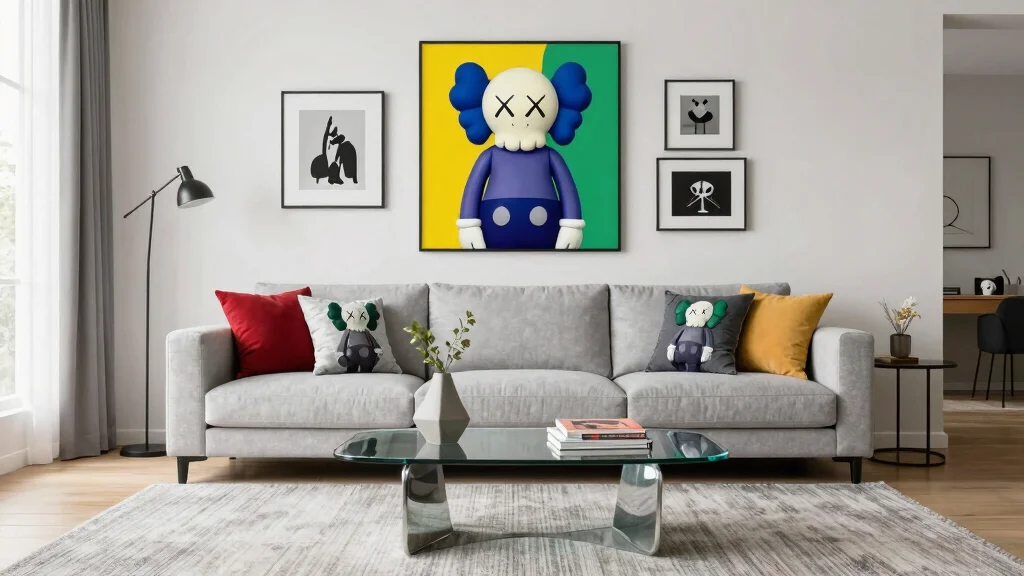 15 Kaws Living Room Decor Ideas Modern Art Inspired Style