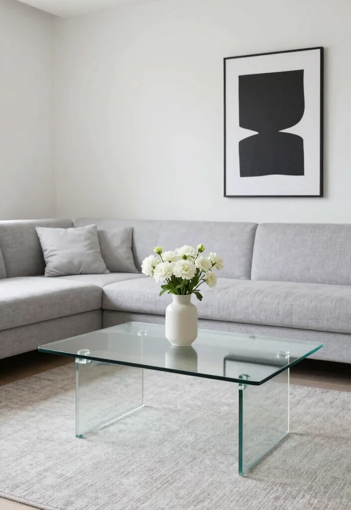 15 Living Room With Coffee Table Ideas for a Balanced Everyday Layout - 1. The Minimalist Marvel 1