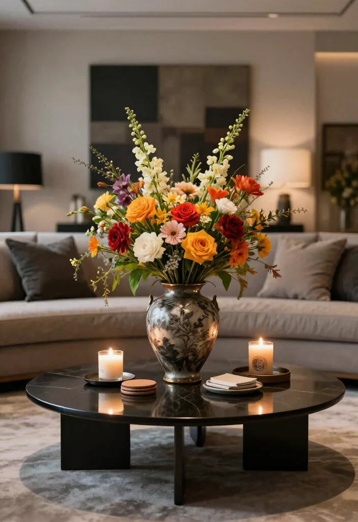 15 Living Room With Coffee Table Ideas for a Balanced Everyday Layout - 11. The Centerpiece Effect 1