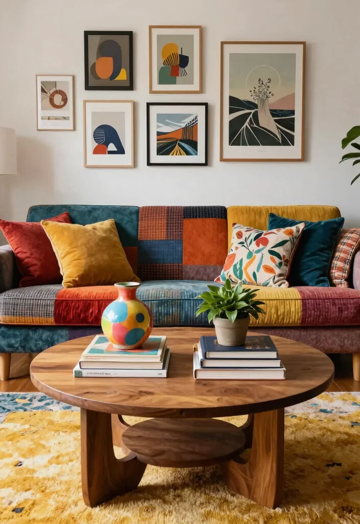 15 Living Room With Coffee Table Ideas for a Balanced Everyday Layout - 2. Eclectic Mix 1