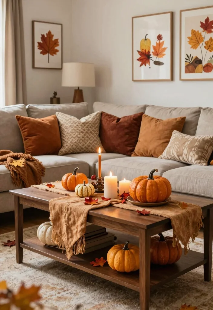 15 Living Room With Coffee Table Ideas for a Balanced Everyday Layout - 9. Seasonal Refresh 1