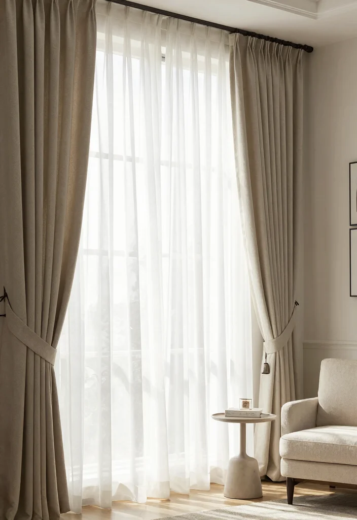 15 Under Window Decor Living Room Ideas for a Smart Cozy Use - 4. Stylish Window Treatments 1