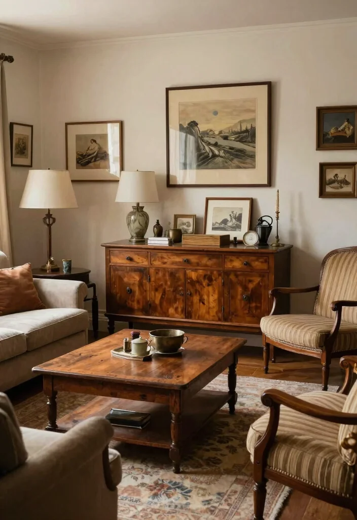 16 Afrohemian Decor Living Room Ideas Cultural Cozy Fusion - 11. Vintage and Antique Finds 1