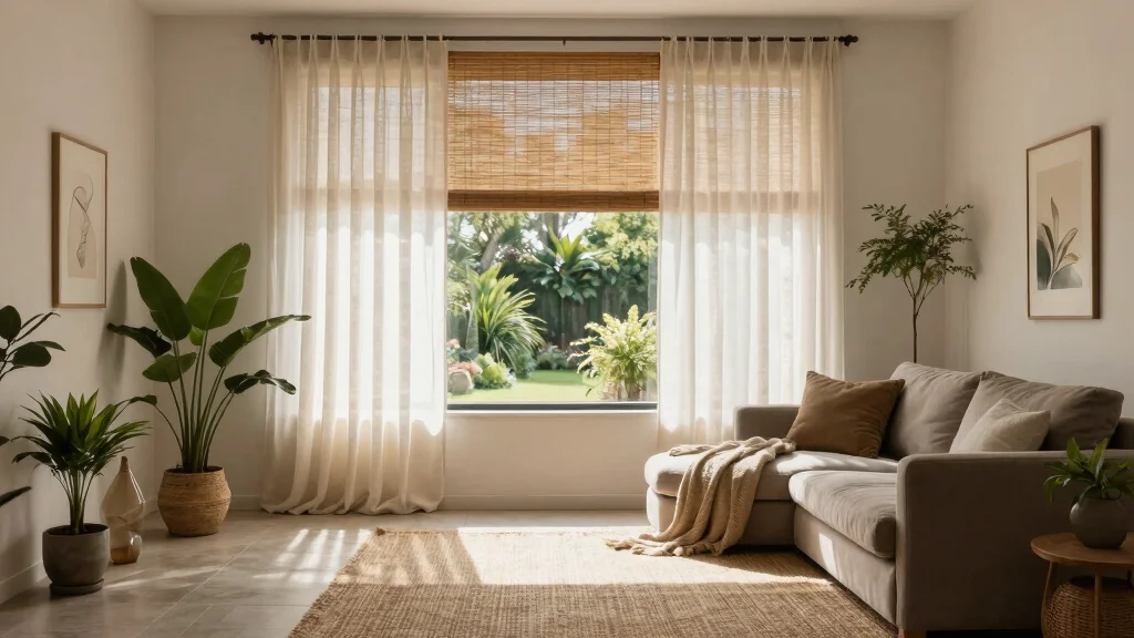 16 Living Room Blinds and Curtains Ideas Layered Window Style