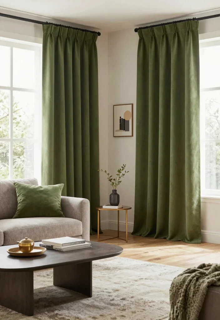 16 Olive Green Curtains Living Room Ideas Earthy Calm Touch - Conclusion 1