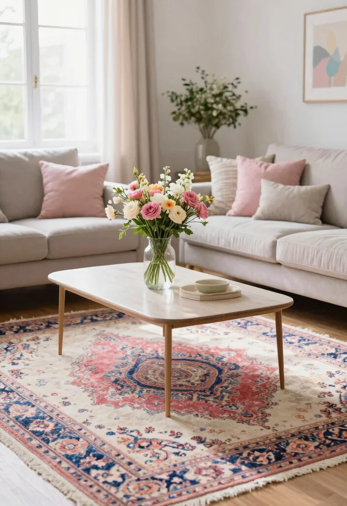 16 Persian Rug Living Room Aesthetic Ideas: Timeless Artful Style - 11. Designing Around the Seasons 1