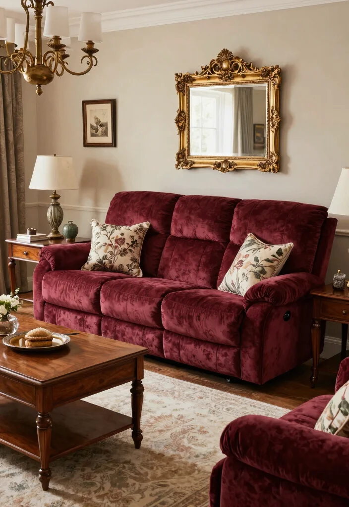 16 Recliner Couch Living Room Ideas: Comfort Meets Style - 11. Timeless Traditional 1