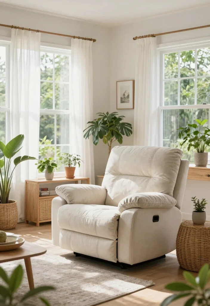 16 Recliner Couch Living Room Ideas: Comfort Meets Style - 12. Outdoor-Inspired Living 1