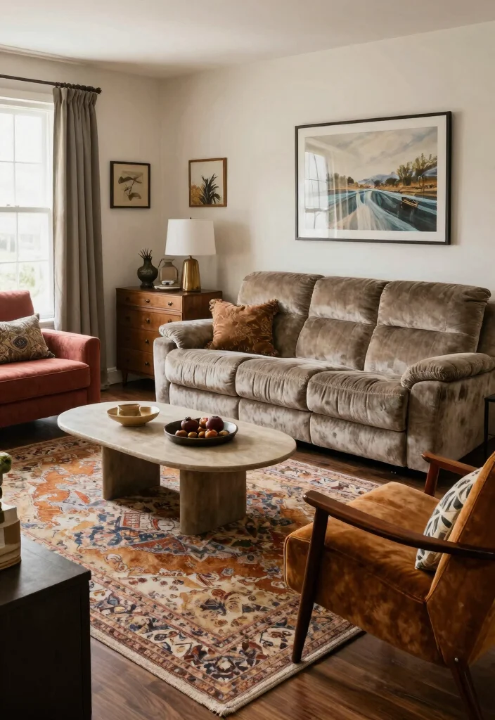 16 Recliner Couch Living Room Ideas: Comfort Meets Style - 15. Mix and Match Furniture 1