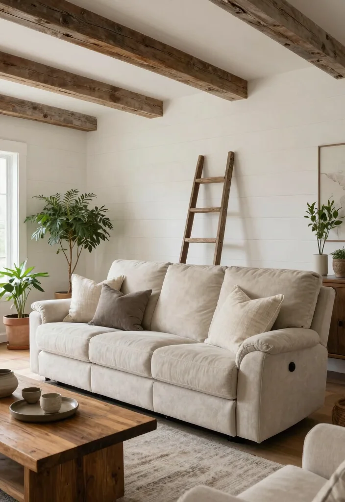 16 Recliner Couch Living Room Ideas: Comfort Meets Style - 9. Modern Farmhouse Charm 1