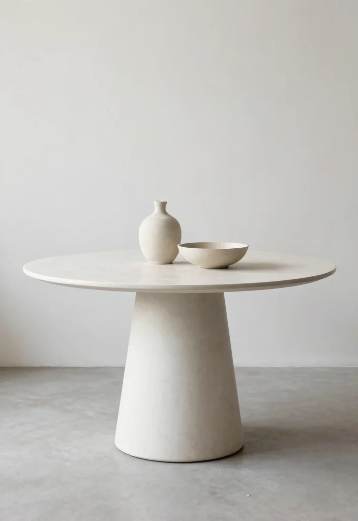 16 Round Table Decor Living Room Ideas for Soft Balanced Styling - 16. Keep It Clean and Clutter-Free 1