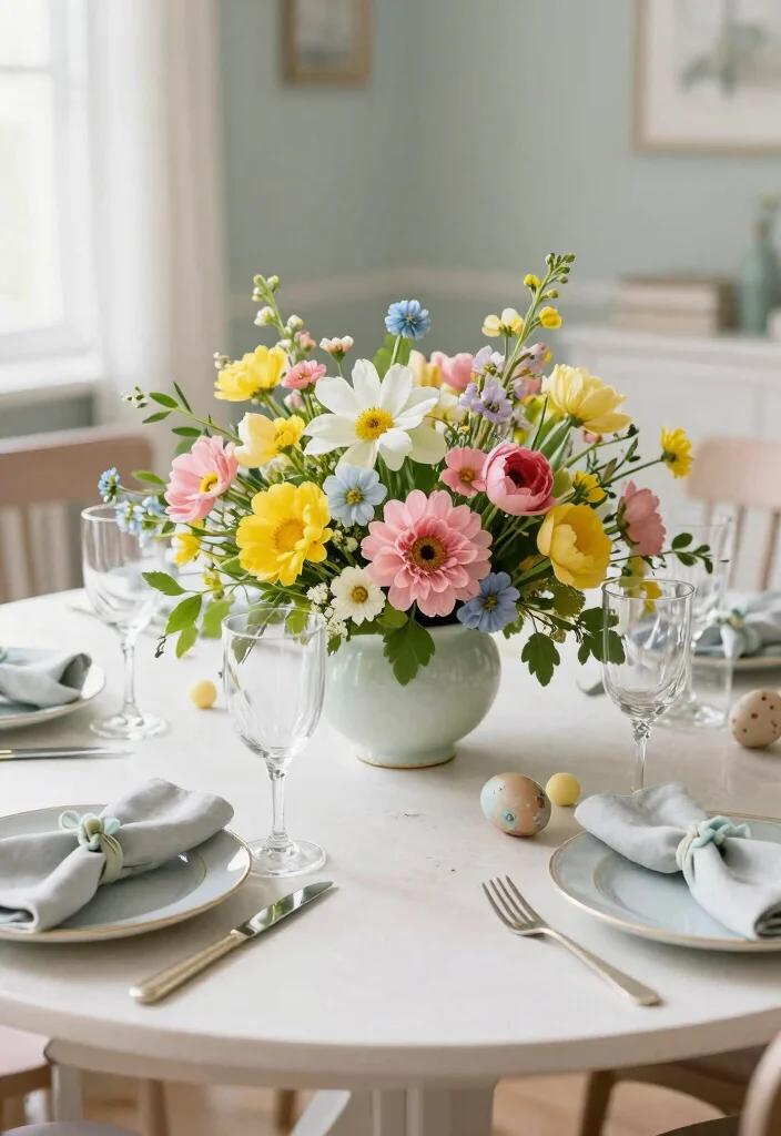 16 Round Table Decor Living Room Ideas for Soft Balanced Styling - 7. Seasonal Accents 1