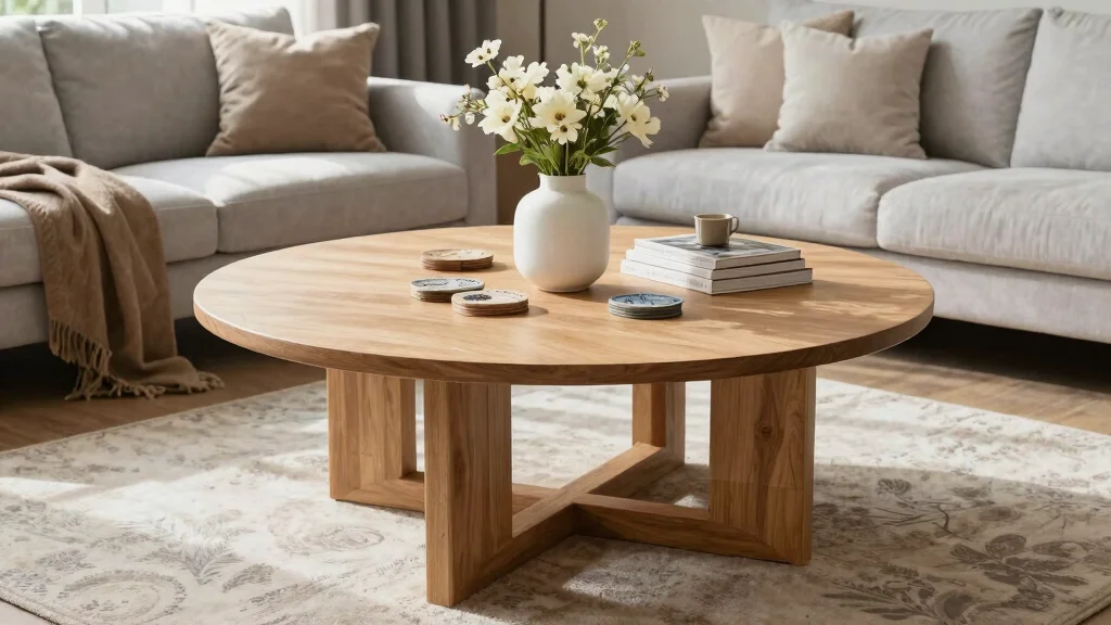 16 Round Table Decor Living Room Ideas for Soft Balanced Styling