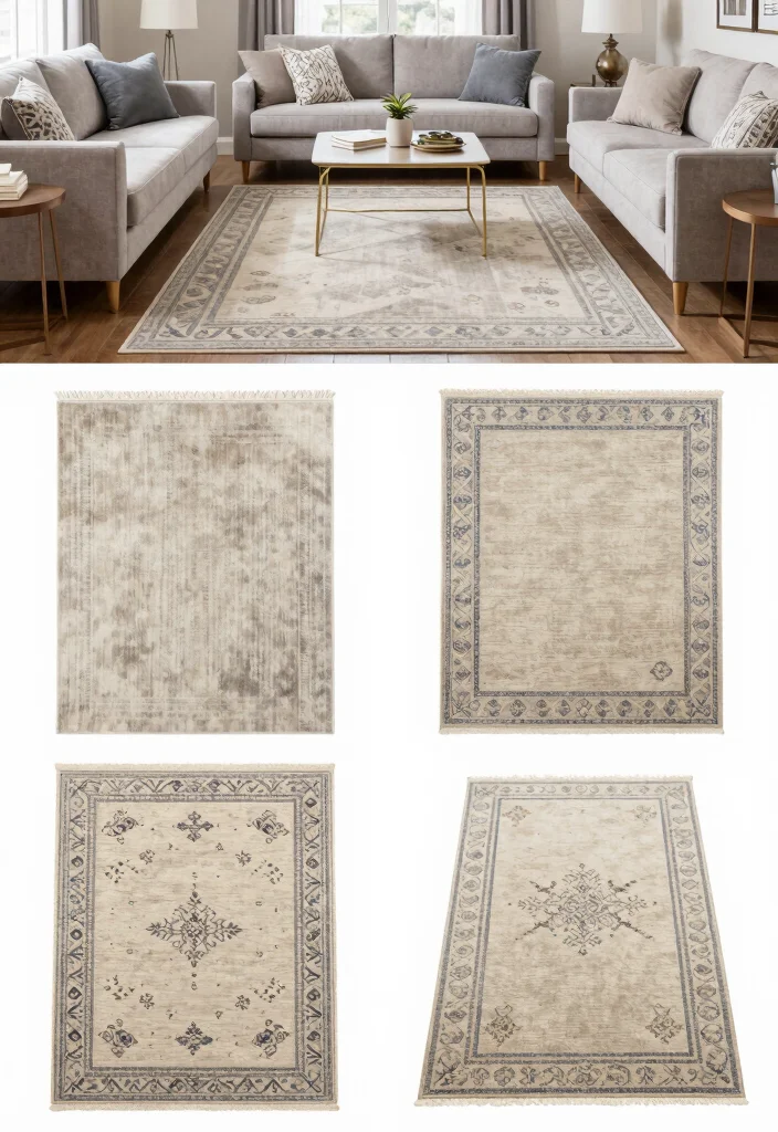 16 Rugs in Living Room Size Ideas: Get Proportions Right - 16. Choosing the Right Size: The Ultimate Rug Size Guide 1