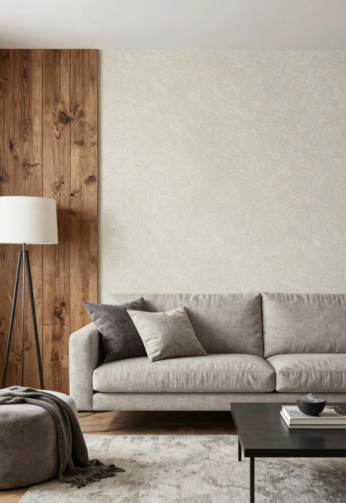 17 Chic Feminine Living Room Decor Ideas for Your Girl Apartment - 15. Textured Wall Treatments 1