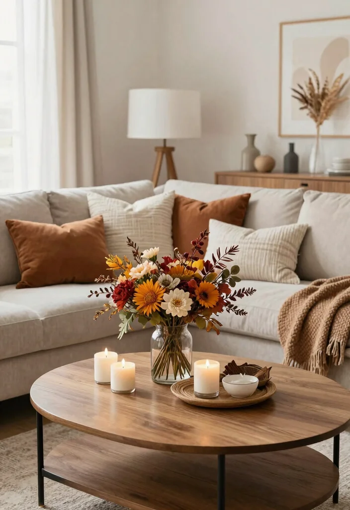 17 Chic Feminine Living Room Decor Ideas for Your Girl Apartment - 17. Seasonal Decor Updates 1